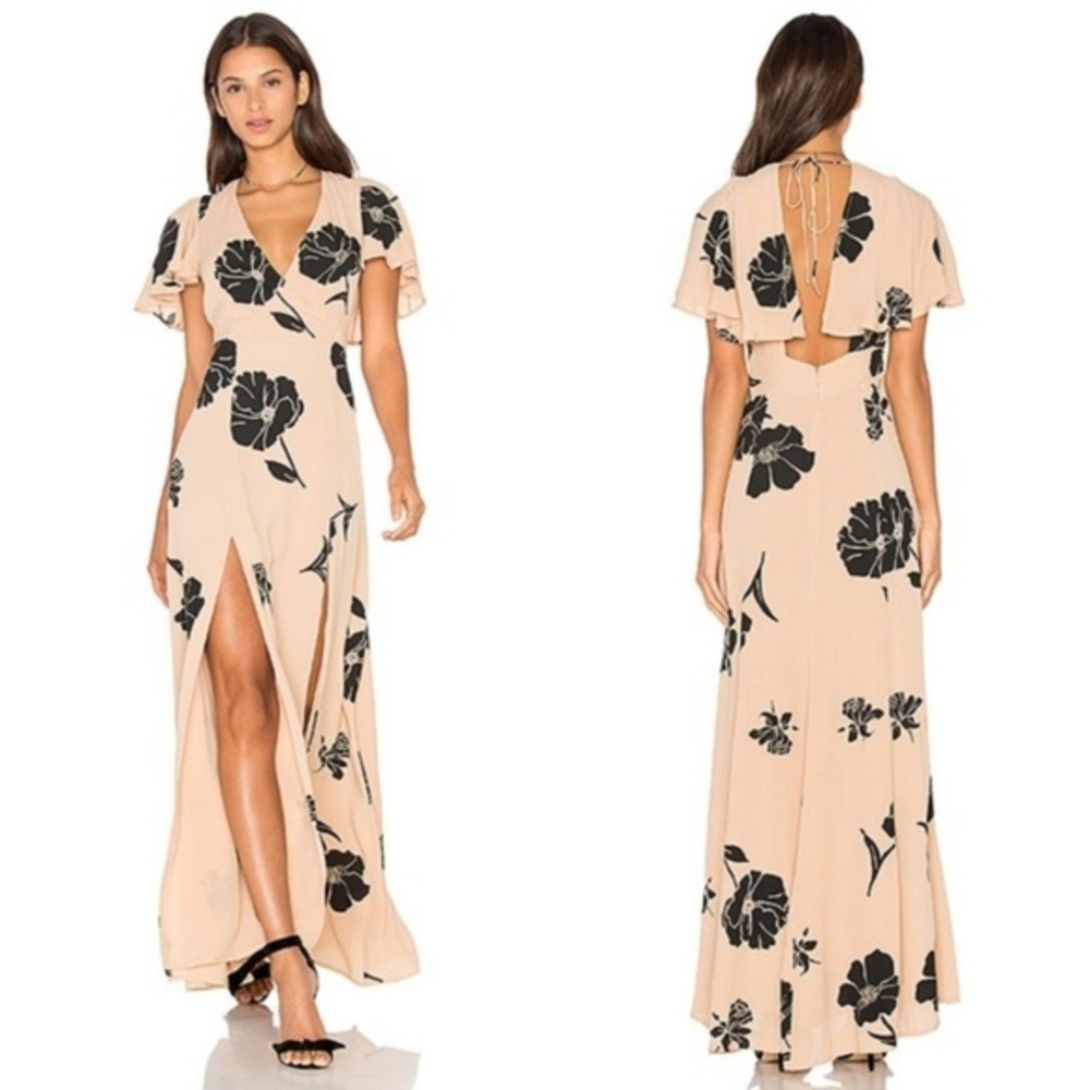 Privacy Please Cream Maxi Dress